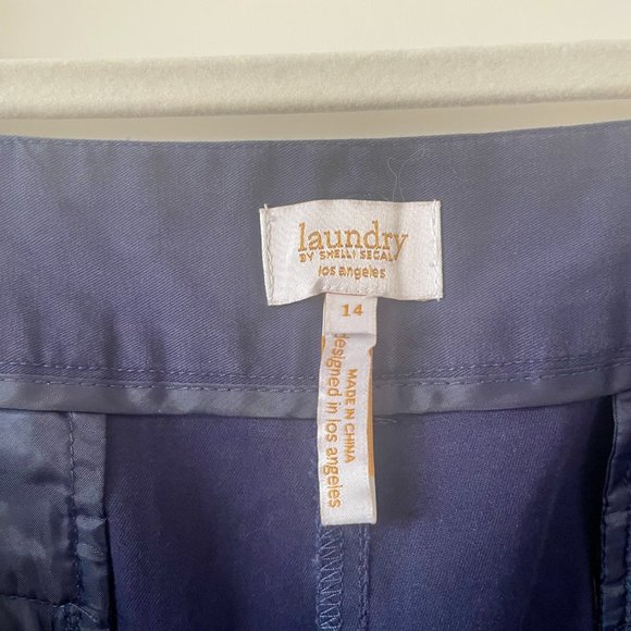 Laundry‎ by Shelli Segal Navy Shorts, LY14794, Size 14 - Picture 3 of 3